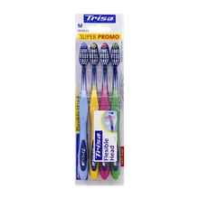 مسواک فلکسیبل هد متوسط چهارتایی تریزا | Flexible Head Toothbrush - Trisa