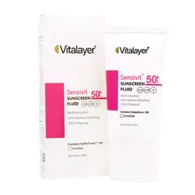 فلوئید ضد آفتاب SPF50 سنسی ویت ویتالیر | Sensitive Sunscreen Fluid SPF50 - Vitalayer