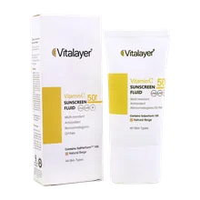 فلوئید ضد آفتاب SPF50 ویتامین سی ویتالیر | Vitamin C Sunscreen Fluid SPF 50 - Vitalayer