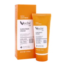 ضد آفتاب رنگی SPF50 پوست‌ خشک وچه | Tinted Sunscreen Cream SPF 50 for Normal to Dry Skin - Voche