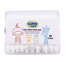 گوش پاک کن کودک وی کر 60 عددی | Wee Care Baby Safety Cotton Buds 60