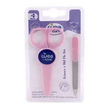 قیچی و سوهان ناخن وی کر از بدو تولد کد A807 | Wee Care Scissors & Nail File SET code a807