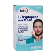 قرص ال تریپتوفان پلاس B6 و B3 یوروویتال 60 عددی | Eurho Vital L Tryptophan Plus B6 And B3 60 Capsules