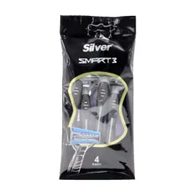 خودتراش 3 لبه اسمارت 3 سیلور | Smart3 Triple Blade 4-razors Pack - Silver