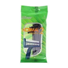 خودتراش 2 لبه نرمال 2 حساس سیلور 5 عددی | Normal 2 Sensitive Twin Blade 5-razors Pack - Silver