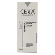 شامپو 3 در 1 نرم کننده حجم دهنده و تقویت کننده مو آقایان سریتا | 3 in 1 Hair Conditioner, Booster and Volumizer Shampoo for Men - Cerita