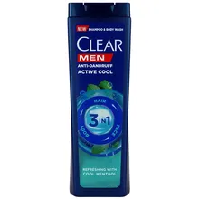 شامپو ضد شوره 3 در 1 مردانه کلیر 400 میلی لیتری | Clear Anti Dandruff 3 In 1 Shampoo For Men 