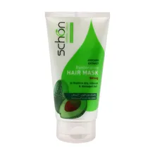 ماسک مو آووکادو شون موهای خشک و رنگ شده | Restorative Hair Mask with Avocado Extract for Dry, Colored and Damaged Hair 150 ml - Schon