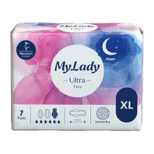 مای لیدی نوار یهداشتی اولترا خیلی نازک خیلی بزرگ همیشه خشک بسته 7 عددی | My Lady Ultra Instant Dry Extra Large 7pcs