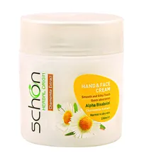 کرم بابونه شون 150 میلی لیتری | Hand and Face Cream with Chamomile Extract for Normal to Dry Skin 150 mL - Schon 