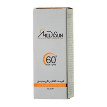 ضد آفتاب رنگی پوست معمولی و چرب SPF60 مدیسان | Tinted Sunscreen Cream for Normal and Oily Skin - Medisun 