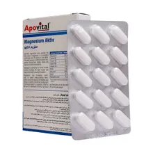 قرص منیزیم اکتیو آپوویتال | Apovital Magnesium Aktiv 30 Tablets