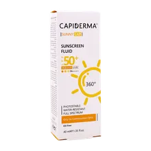فلوئید ضد آفتاب SPF50 بی رنگ پوست چرب کپیدرما | Capiderma Sunny Cap Sunscreen Fluid for Oily Skin SPF50