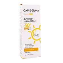 ضد آفتاب بی رنگ SPF50 پوست خشک کپیدرما | Capiderma Suny Cap Sunscreen Hydra Cream For Dry Skin