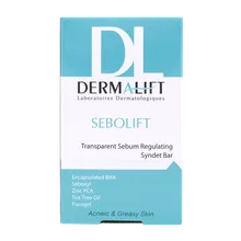 پن شفاف پوست چرب سبولیفت درمالیفت | Sebolift Transparent Sebum Regulating Syndet Bar - Dermalift