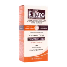 ضد آفتاب کرم پودری رنگی SPF25 الارو | Sunscreen Cream SPF 25 with Foundation Effect - Ellaro