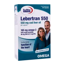 کپسول لبرترن 550 یوروویتال | Lebertran 550 Capsule - Eurho Vital