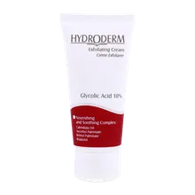 کرم لایه بردار گلیکولیک اسید 10 درصد هیدرودرم | Hydroderm Exfoliating Cream with Glycolic Acid 10% 50ml