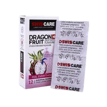کاندوم دراگون فروت سوئیس کر 12 عددی | Dragon Fruit 12 Pieces Condom - Swisss Care
