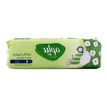 نوار بهداشتی مولپد خیلی بزرگ ضخیم مشبک با عصاره پنبه | Maxi Thick Extra Large Perforated Sanitary Pad with Cotton Extract - Molped 