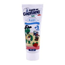 خمیر دندان کودک پاستا دل کاپیتانو 3 سال به بالا |  Pasta Del Capitano Baby From 3 Years Toothpaste With strawberry Flavor -