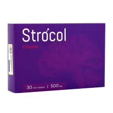 قرص استروکل سیتی کولین 500 اشبال شیمی | Strocol Citicoline Oral Tablet - AshbalChemi