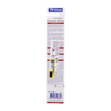 مسواک فلکسیبل وایت متوسط دوتایی تریزا | Flexible White Dual Medium Toothbrush - Trisa