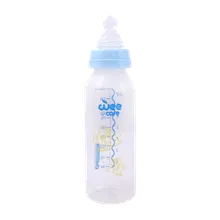 شیشه شیر با سرشیشه ارتودنسی وی کر از 6 ماهگی کد B328 | wee care  P.P feeding bottle With orthodontic Silicone Nipple  250 ml