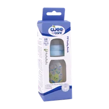 شیشه شیر با سرشیشه ارتودنسی وی کر از 6 ماهگی کد B327 | wee care feeding bottle 120 ml