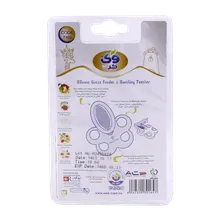 دندان گیر و آبمیوه خوری وی کر از 6 ماهگی کد T403 | Wee Care Kids Silicone Gutta Feeder & Soothing Teether t403