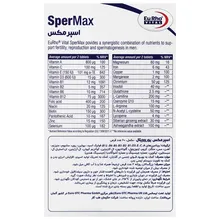قرص اسپرمکس یوروویتال 60 عددی |  Eurhovital Spermax 60Tablets