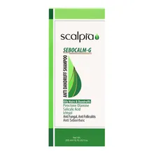 شامپو ضد شوره موهای چرب اسکالپیا | Sebocalm-G Anti-dandruff Shampoo for Oily Hair and Dandruff - Scalpia