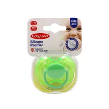پستانک بیبی لند کد 388 ارتودنسی 6 تا 18 ماهگی | Orthodontic Silicone Pacifier Code 388 - Baby Land