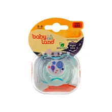 پستانک شب تاب بیبی لند کد 486 ارتودنسی 0 تا 6 ماهگی | Orthodontic Night-time Pacifier Code 486 - Baby Land