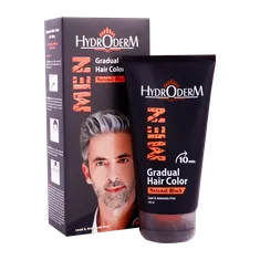 کرم رنگ موی تدریجی آقایان هیدرودرم مشکی طبیعی | Hydroderm Gradual Hair Color for Men ۱۵۰g