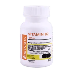 قرص ویتامین B2 برونسون | Bronson Vitamin B2 Tablet 50 mg