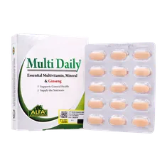 قرص مولتی دیلی آلفا ویتامینز 30 عددی | Multi Daily Tablet Ginseng - Alfa Vitamins