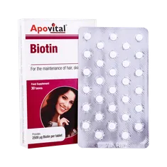قرص بیوتین آپوویتال 2500 میکروگرمی | Biotin Tablet - Apovital
