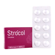 قرص استروکل سیتی کولین 250 اشبال شیمی | Strocol Citicoline 250ml Oral Tablet - AshbalChemi