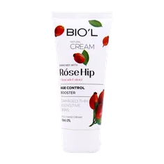کرم مرطوب کننده رزهیپ و آووکادو بیول 60 میلی لیتری | Face and Hand Cream Enriched with Rose Hip Extract 60 ml - Bio'l
