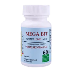 کپسول مگابیت بیوتین 10000 برونسون | Mega Bit Biotin 10000 mcg Capsule - Bronson 