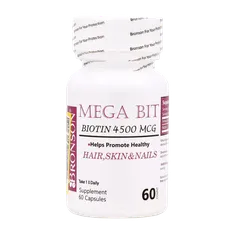 کپسول مگابیت بیوتین 4500 برونسون | Bronson Mega Bit 4500 mcg 60 Capsules
