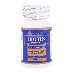 قرص بیوتین 1000 برونسون | Biotin Tablets - BRONSON
