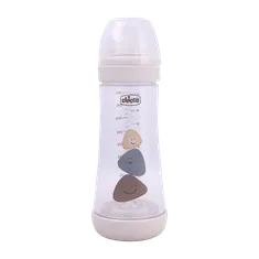 شیشه شیر ضد نفخ چیکو پرفکت 5 سیلیکونی از 4 ماهگی | Chicco Perfect 5 Breast Feeding Bottles For Babies Up 4 Months 300 Ml