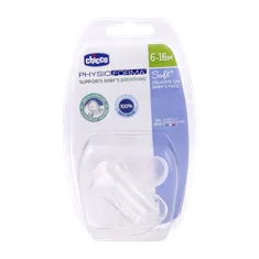 پستانک فیزیو سافت چیکو  بی رنگ 6 تا 16 ماهگی  | Chicco Physio Soft Silicone 6 to 16 Month 1PCS