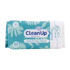 دستمال مرطوب دست و صورت پوست حساس کلین‌ آپ | Hand and Face Wipes for Sensitive Skin - Clean Up
