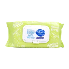 دستمال مرطوب کودک کالاندولا دافی مناسب پوست حساس | Dafi Calendula Baby Wet Wipes For Sensitive Skins 50pcs