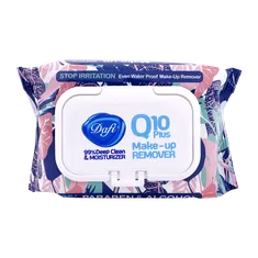 دستمال مرطوب پاک کننده آرایش کیوتن پلاس ضد حساسیت دافی | Dafi Q10 Plus Make Up Remover ( stop irritation)