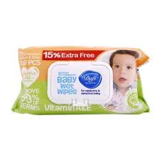 دستمال مرطوب کودک دافی ۱۰۰ عددی | Baby Wet Wipes - Dafi