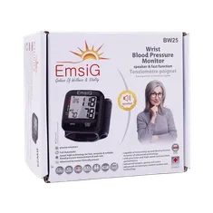فشارسنج مچی دیجیتال امسیگ مدل BW25 | Digital Wrist Sphygmomanometer BW25 - EMSIG